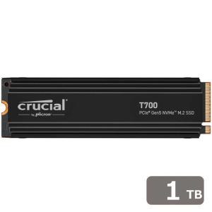 Crucial(クルーシャル) Crucial T700 1TB PCIe Gen5 NVMe M.2 SSD with heatsink 最大11700/ 9500MB/ 秒のシーケンシャル読込/ 書込 CT1000T700SSD5JP 返品種別B