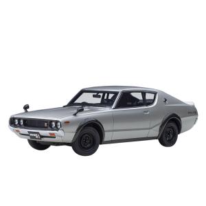 オートアート 1/ 18 日産 スカイライン 2000 GT-R (KPGC110)(シルバー) (77471)ミニカー 返品種別B｜joshin