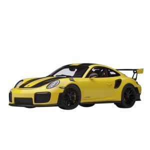 オートアート 1/ 18 ポルシェ 911 (991.2) GT2 RS ヴァイザッハ・パッケージ (イエロー/ カーボンブラック)(78172)ミニカー 返品種別B