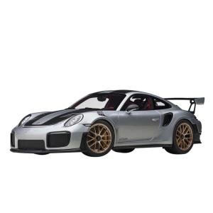 オートアート 1/ 18 ポルシェ 911 (991.2) GT2 RS ヴァイザッハ・パッケージ (メタリック・シルバー/ カーボンブラック)(78174)ミニカー 返品種別B｜joshin