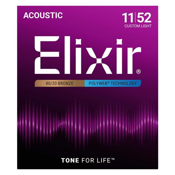 エリクサー アコースティックギター弦(.011-.052) アンチ・ラスト ELIXIR Anti-...