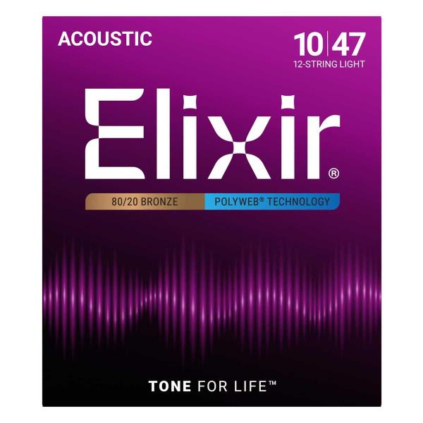 エリクサー 12弦用・アコースティックギター弦(.010-.047) ELIXIR Anti-Rus...