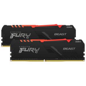 Kingston PC4-25600 288pin UDIMM 32GB CL16 FURY Beast RGB KF432C16BBAK2/ 32