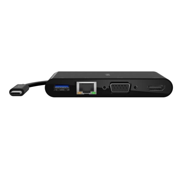 BELKIN USB-C + マルチメディア(LANポート/ HDMI/ VGA/ USB-A) 変...