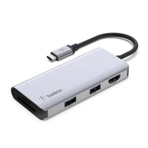 BELKIN USB-C 5-in-1 マルチポートアダプターハブ AVC007BTSGY 返品種別A｜joshin