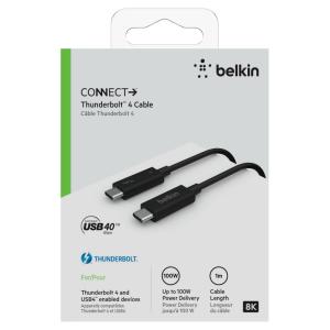 BELKIN CONNECT Thunderbolt 4 USB Type-C to Cケーブル 1m PASSIVE INZ003BT1MBK 返品種別A