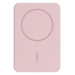 BELKIN BoostCharge MagSafe対応 磁気ワイヤレスモバイルバッテリー 5000mAh(ピンク) BPD004QCPK 返品種別A