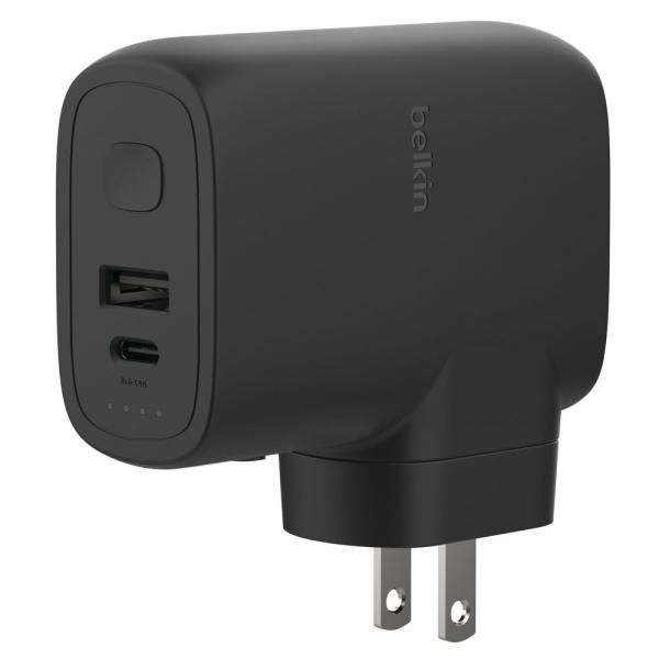 BELKIN 25W コンセント一体型 モバイルバッテリー 5000mAh BPZ003DQBKJP...