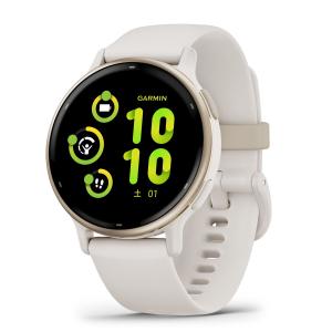 ガーミン vivoactive 5 Ivory /  Cream Gold (Suica対応)スマートウォッチ 010-02862-41 返品種別A｜joshin