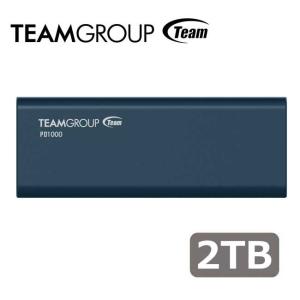 Team PD1000 USB3.2(Gen2) ポータブルSSD 2TB ネイビーブルー Read1000MB/ s Write900MB/ s 防水防塵(IP68) 国内正規品 T8FED6002T0C108 返品種別B｜joshin