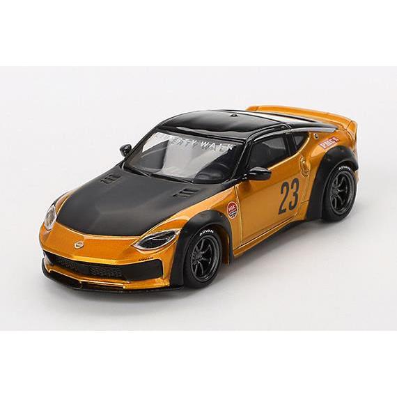 MINI-GT 1/ 64 Nissan Z LB★NATION WORKS LB ゴールド(右ハン...