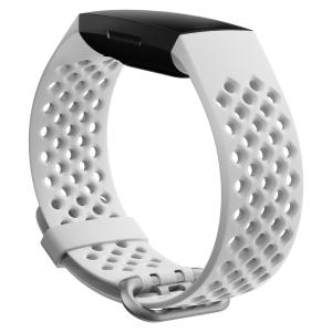 フィットビット 着せ替え用スポーツバンドFitbit Charge4交換用スポーツバンド Frost White FB168SBWTL
