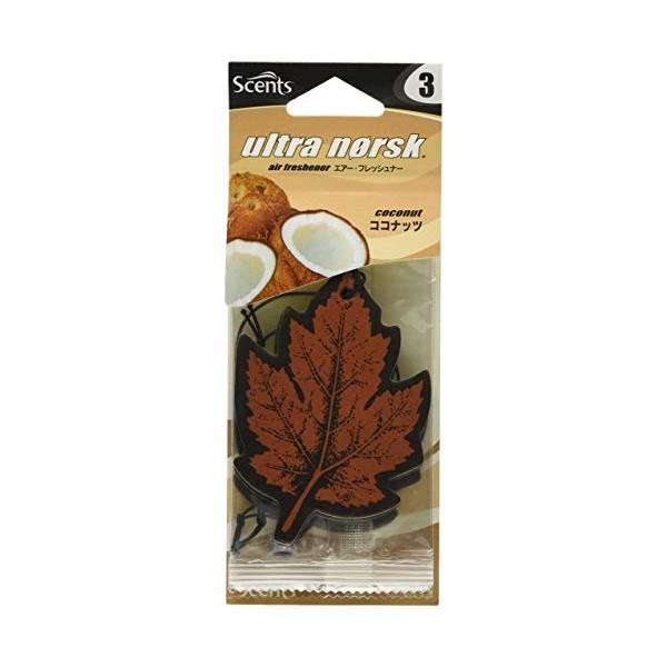 ホルツ 車用 芳香剤 SCENTS センツウルトラノスク ココナッツ 3枚入 吊り下げ型 Holts...