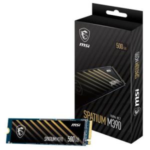 MSI MSI M.2 2280 NVMe PCIe Gen3x4 SSD SPATIUM M390シリーズ 500GB S78-440K070-P83