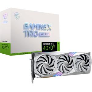 MSI MSI GeForce RTX 4070 Ti GAMING X TRIO WHITE 12G /  PCI-Express 4.0 グラフィックスボード RTX 4070 Ti GAMING X TRIO WHITE 12G 返品種別B