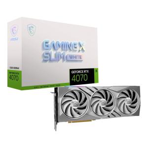 MSI MSI GeForce RTX 4070 GAMING X SLIM WHITE 12G /  PCI-Express 4.0 グラフィックスボード 4070GAMINGXSLIMWHITE 返品種別B