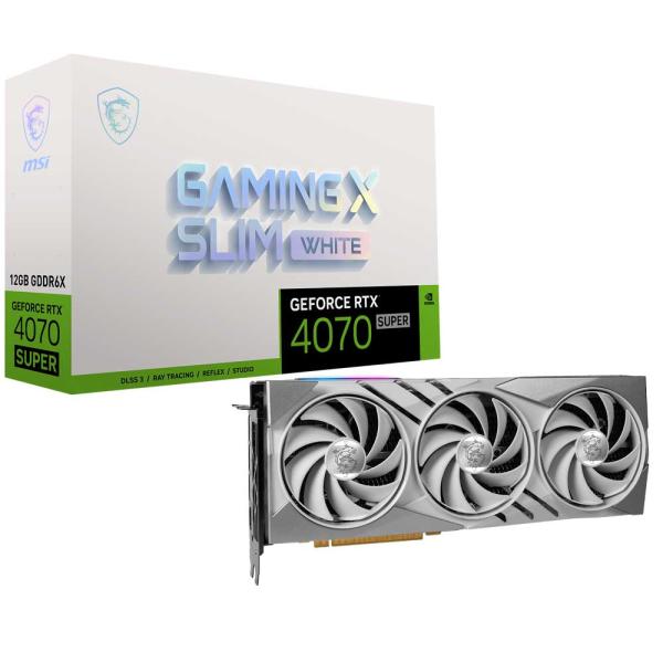 MSI GeForce RTX 4070 SUPER 12G GAMING X SLIM WHITE...