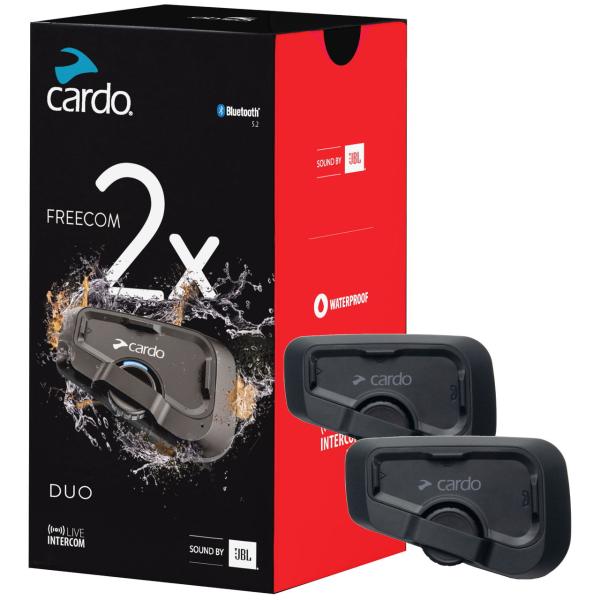 Cardo(カルド) Cardo FREECOM 2X DUO バイク用インカム 2個セット FRC...