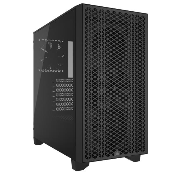 CORSAIR(コルセア) ミドルタワー型PCケース 3000D Tempered Glass Bl...