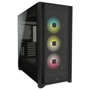 コルセア ミドルタワー型PCケースiCUE 5000X RGB Tempered Glass Black CC-9011212-WW