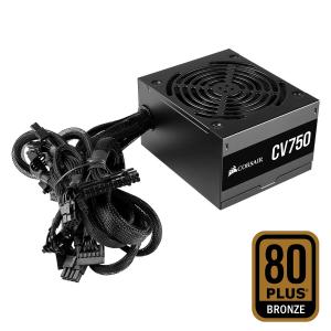 CORSAIR ATX電源 750W 80PLUS BRONZE認証 静音ファン搭載 CV750 CP-9020237-JP 返品種別B