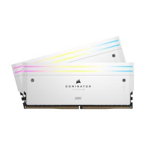 CORSAIR(コルセア) DDR5-6000(PC5-48000) 64GB (32GBx2) DOMINATOR TITANIUM RGB(ホワイト) CMP64GX5M2B6000C30W 返品種別B｜joshin