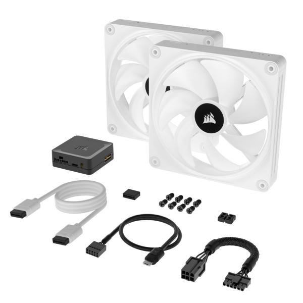 CORSAIR｜コルセア ファン iCUE LINK QX140 RGB WHITE Starter...