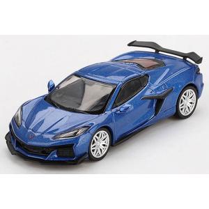 MINI-GT 1/ 64 シボレー コルベット Z06 2023 エルクハートレイクブルーメタリッ...