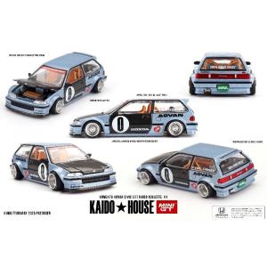 MINI-GT 1/ 64 Honda シビック EF Kaido Roulette V1(左ハンド...