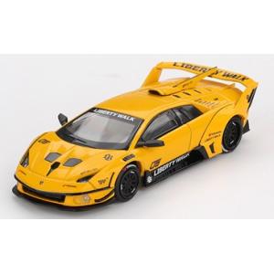 MINI-GT 1/ 64 LB-Silhouette WORKS ランボルギーニ ムルシエラゴ GT EVO イエロー(左ハンドル)(MGT01135-L)ミニカー 返品種別B