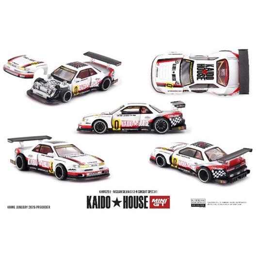 MINI-GT 1/ 64 Nissan シルビア S13-R Circuit Spec V1(右ハ...