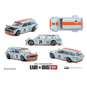 MINI-GT 1/ 64 ダットサン 510 GULF Wagon V1(右ハンドル)(KHMG302)ミニカー 返品種別B
