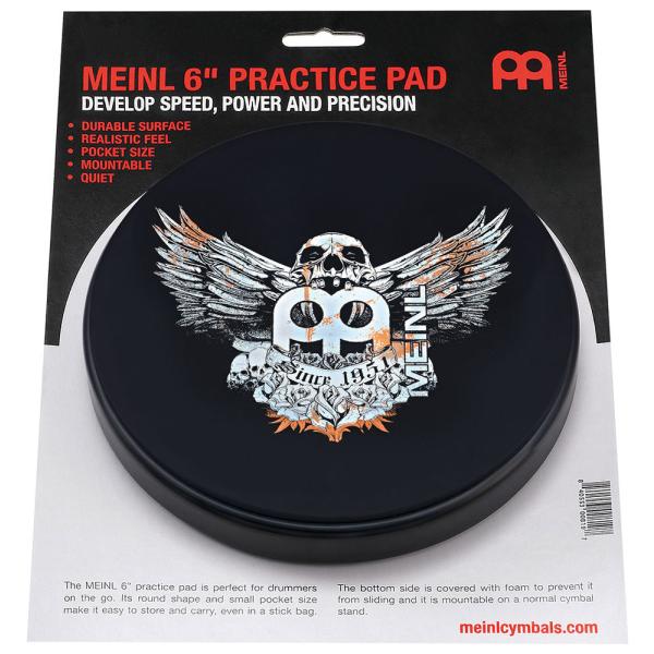 マイネル ドラム練習パッド 6” MEINL Practice Pad MPP-6-JB 返品種別A