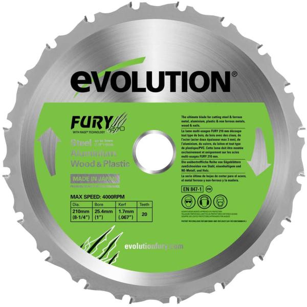 evolution 万能切断チップソー 210mm エボリューション フューリーシリーズ FURY2...