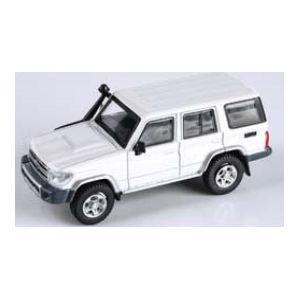 ミニカー 1/64 トヨタ ランドクルーザー ランクル LC76 白色 Paragon