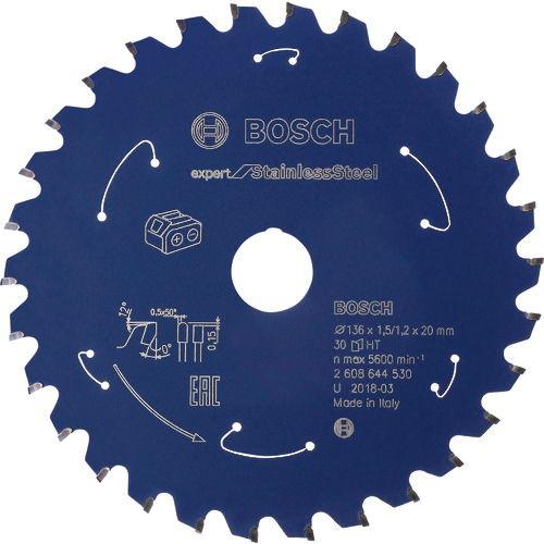 ボッシュ コードレス工具専用チップソー エキスパート ステンレス用 (外径136mm) BOSCH ...