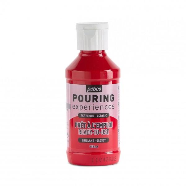 ペベオ ポーリングメディウム入りアクリル絵の具 118mL マゼンタレッド レギュラー色 52461...