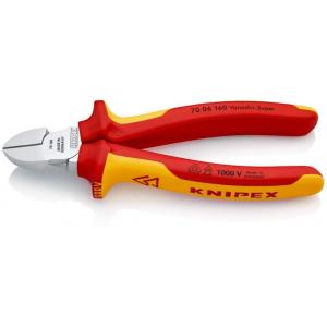 クニペックス 絶縁 ニッパー 160mm KNIPEX 70 06 160 返品種別B｜joshin