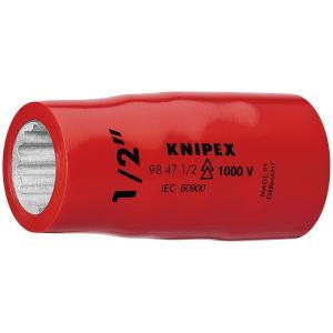 クニペックス (1/ 2SQ) 絶縁ソケット 1000V 1inch KNIPEX 98 47 1 返品種別B｜joshin