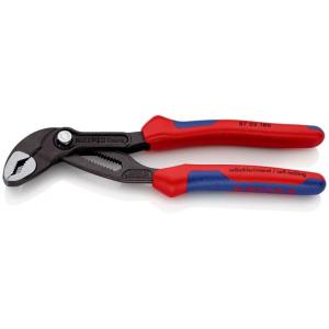 クニペックス ウォーターポンププライヤー コブラ 180mm KNIPEX ハイテク・ウォーターポンププライヤー 87 02 180 返品種別B