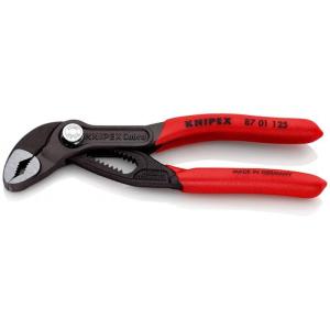 クニペックス ミニウォーターポンププライヤー コブラ 125mm KNIPEX ハイテク・ウォーターポンププライヤー 87 01 125 返品種別B｜Joshin web