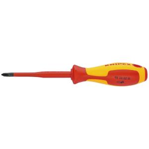 クニペックス スリム絶縁プラスドライバー 1000V PH2 KNIPEX 98 24 02 SL ...