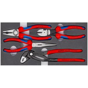 クニペックス プライヤーセット ウレタントレイ入り KNIPEX プライヤーセット「Basic」 00 20 01 V15 返品種別B