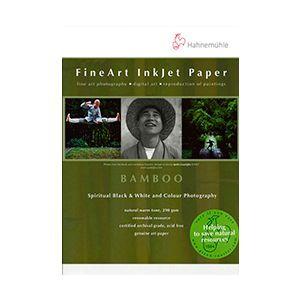 ハーネミューレ インクジェット用紙 厚手 マットスムースナチュラルホワイト A2 25枚 Hahnemuhle Bamboo バンブー 290gsm 430143