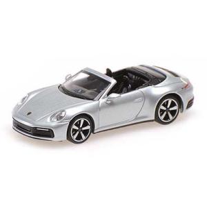 ミニチャンプス 1/ 87 ポルシェ 911 (992) カレラ 4S カブリオレ 2019 シルバー(870068334)ミニカー 返品種別B｜joshin