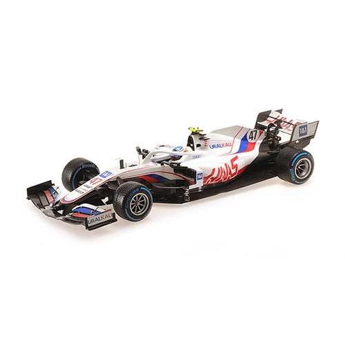 ミニチャンプス 1/ 18 ウラルカリ ハース F1 チーム VF-21 ミック・シューマッハ ベル...