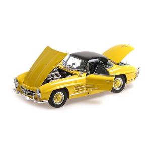 ミニチャンプス 1/ 18 メルセデス ベンツ 300 SL ロードスター(W198)1958 イエ...