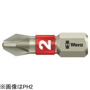 Wera 3851/ 1 TS ステンレスプラスビット PH2 刃長25mm 05071011001 071011 返品種別B｜joshin