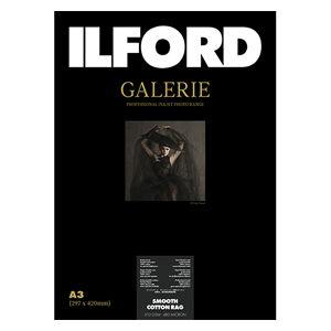 イルフォード インクジェット用紙 スムースコットンラグ 厚手 スムースマット面質 A3 25枚 ILFORD GALERIE Smooth Cotton Rag 422381