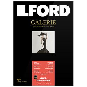 イルフォード インクジェット用紙 ゴールドファイバーグロス 厚手 光沢 A4 50枚 ILFORD GALERIE Gold Fibre Gloss 422217
